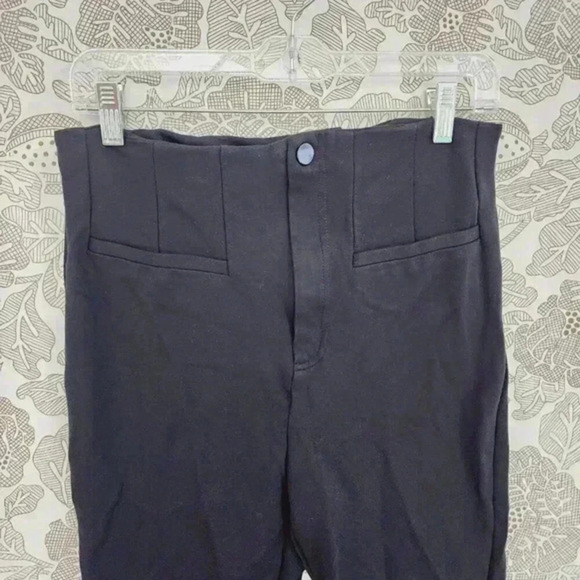 Free People Women's Legging‎ High Rise Pants Size 10 Black 7155C - Picture 3 of 8